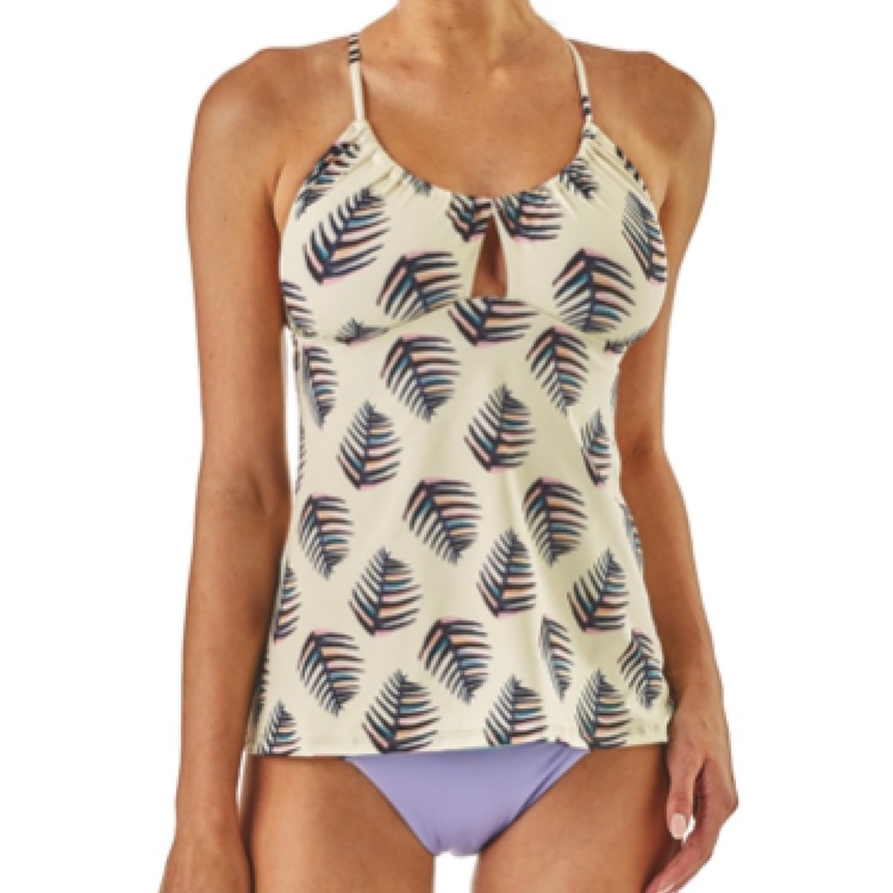 Patagonia Glassy Dawn Tankini Swimsuit Top Size S